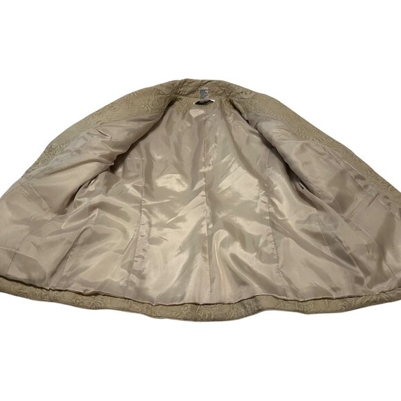 Women's Judith Hart Collection Tan Color Jacket Blazer 100% Cotton Size 10 - Picture 13 of 16